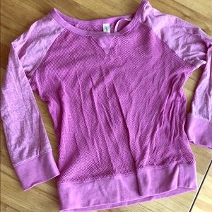 LORNA JANE • Pink Netted Top